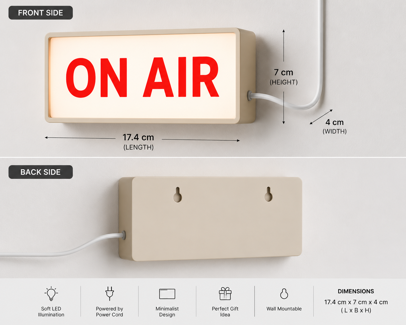 ON AIR LED Light Box