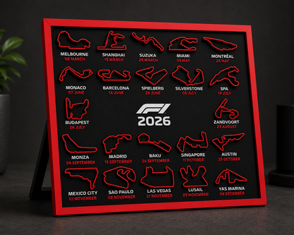F1 2026 Schedule Desk Top