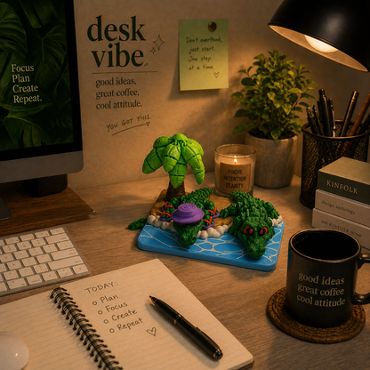 Beach Crocs – Desk Scene