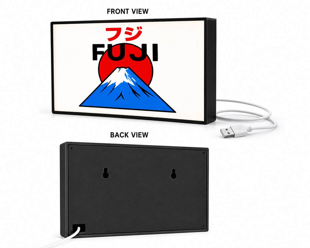 FUJI LED Light Box – Japanese Aesthetic Gaming Decor