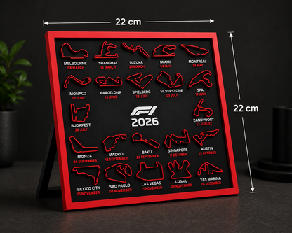 F1 2026 Schedule Desk Top
