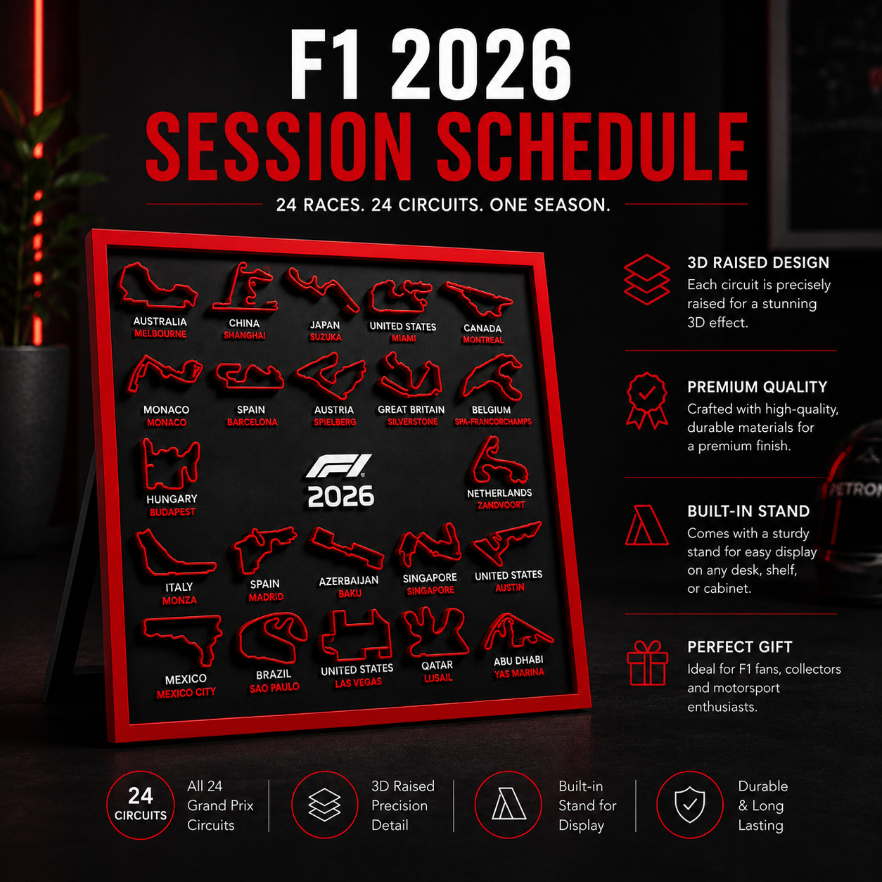 F1 2026 Schedule Desk Top