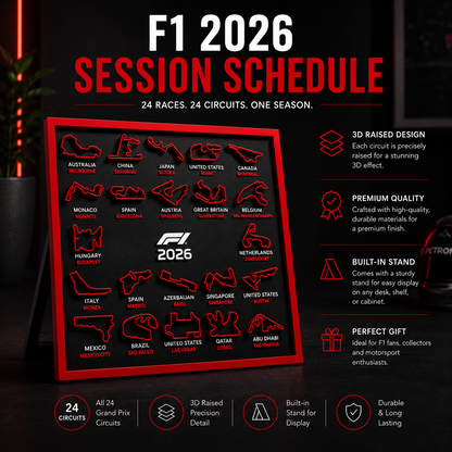 F1 2026 Schedule Desk Top