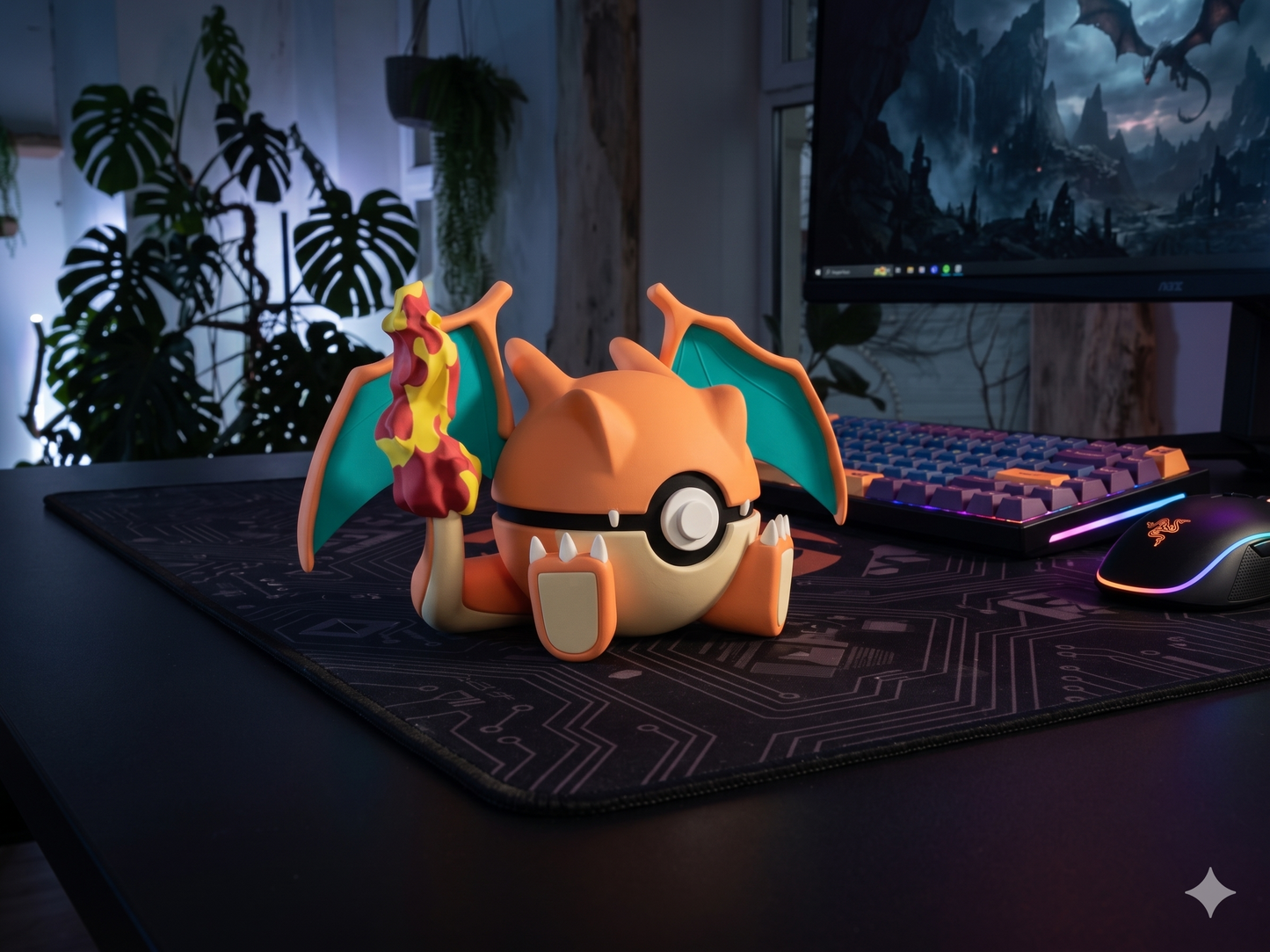 Charizard-Inspired PokéBall